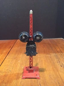 Vintage Model Train Set Accessory Railroad Road Crossing Alarm Bell - Picture 1 of 11