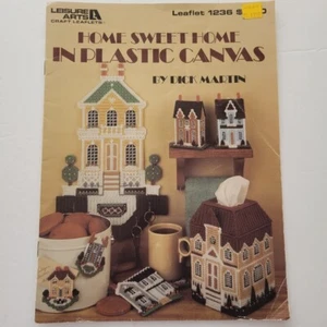 Home Sweet Home In Plastic Canvas by Dick Martin Leaflet 1236 Leisure Arts - Picture 1 of 2