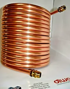 Spirale Kupferrohr 18x1mm 15m Außendurchm. ca.31cm Poolheizung 3/4" ANSCHLUSS - Bild 1 von 7
