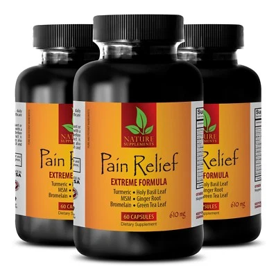 Stress relief adults - PREMIUM PAIN RELIEF - 610MG - msm double strengh - 3 Bot - Image 1 of 4