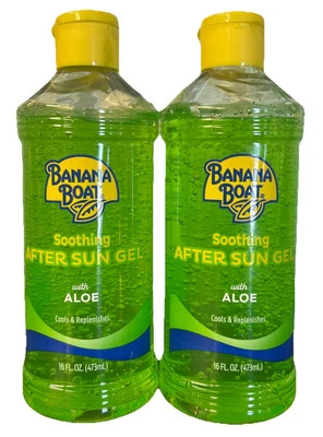 2- Banana Boat Soothing After Sun Gel w/ Aloe 16 oz Ea Cools & Replenishes - Image 1 of 2