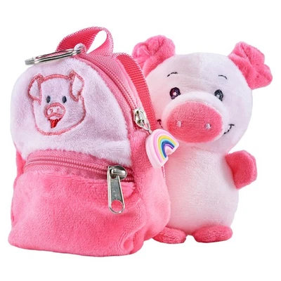 Kögler Friends2Go Plüschtier Schwein & Rucksack Taschenanhänger Schlüsselanhänge - Bild 1 von 4