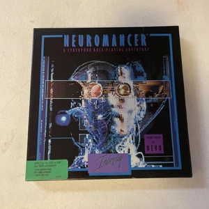 Neuromancer 1988 Cyberpunk Role Playing Adventure Video Game Big Box 5" Floppy - Picture 1 of 3