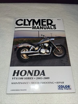 Honda VTX1300 VTX 1300 2003-2009 CLYMER MANUAL DE REPARACIÓN M231 Foto 1 de 4