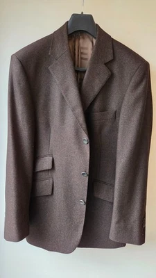 Burberry Men’s Wool Sports Jacket, Brown with fine black specks Size 41R - 42R - Image 1 of 4