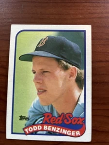 1989 Topps Todd Benzinger Boston Red Sox #493 - Picture 1 of 2