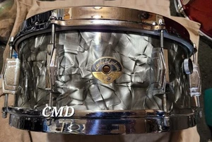 RARO RULLANTE VINTAGE LEEDY & LUDWIG 5,5X14 ACERO MASSICCIO ANSE IMPERIALI CON VIDEO - Foto 1 di 9