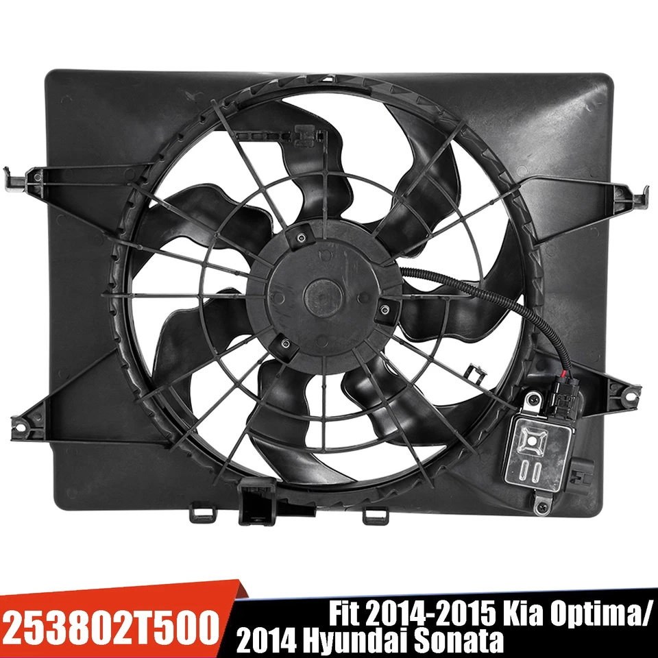 Radiator Cooling Fan For 2014-2015 Kia Optima Hyundai Sonata HY3115150 KA67022A Foto 1 de 4