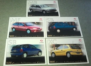 1985 - 2001 HOLDEN BARINA  Collector Trade Cards x 5 - Picture 1 of 2