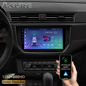9" 2+32G Android 14 Autoradio CarPlay FM Navi Für Seat ibiza 5 V Arona 2017-2021 - Bild 1 von 14