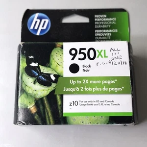 GENUINE HP 950XL Black Ink in Retail Box Expired 03/2019 - Picture 1 of 4