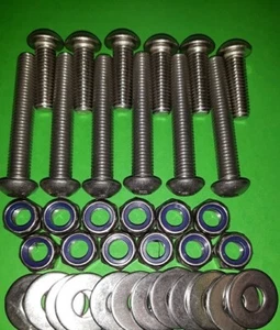 Button Hex Key STAINLESS Back Door Hinge Screws Land Rover Series 3 Defender M8 - Picture 1 of 2