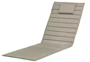 80 x 26 Inch Outdoor Chaise Lounge Cushion, Heather Grey, Patio Cushion - Picture 1 of 12