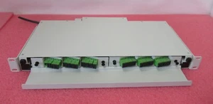 24 Port 19" 1HE weiß Rackmontage LWL Patchpanel SC Multimode Adapter - Bild 1 von 9