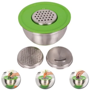 Schüssel Reiben Set 24 x 13 cm Teigschüssel Rührschüssel Multireibe Edelstahl - Bild 1 von 4