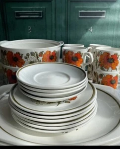J&G Meakin Studio White Orange Made In England Set Plates Mugs Cooking Bowls #4 - Picture 1 of 8