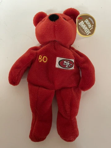 San Fransico 49'ers Jerry Rice New Old Stock 1999 NFL Salvino's Bammers Bear Cover