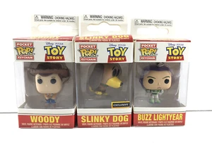 Funko Pocket Pop Keychain Toy Story Woody Buzz Lightyear Slinky Dog Exclusive  - Picture 1 of 4