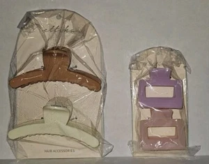 2 Packs Ettika Hair Clip Accessories (2 Lg 2 Small) - Picture 1 of 6