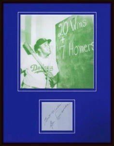 Don Newcombe Signed Framed 11x14 Photo Display JSA Dodgers - Picture 1 of 1