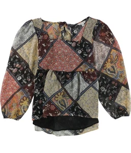 American Eagle Womens Floral Peplum Blouse, Multicoloured, Medium - Picture 1 of 2