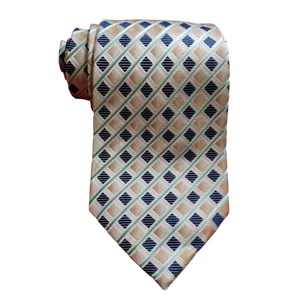 Corbata Stafford para hombre 100 % seda geométrica foulard - Imagen 1 de 9