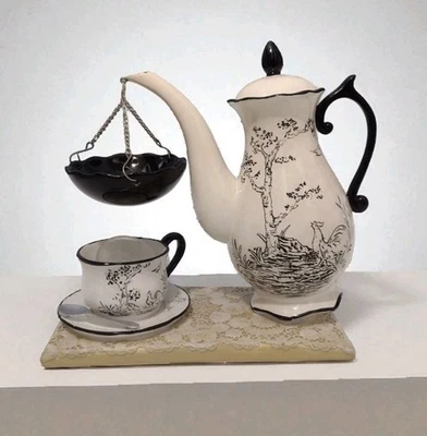 Marex Creations Gallo Pollo Tetera Aceite Cera Tarta Calentador Granja Taza Caja Foto 1 de 4