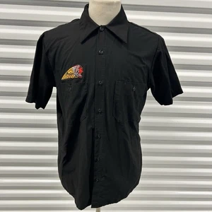 Camisa Indian Head Motocicleta Trabajo Mecánica TIENDA MEDIANA NEGRA Botón CASUAL - Imagen 1 de 10