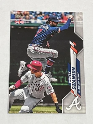 2020 Topps UK Edition Baseball #95 - Dansby Swanson - Atlanta Braves - Image 1 of 2