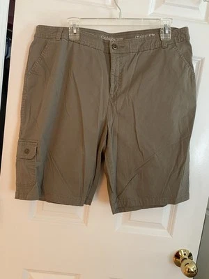 Pantalones Cortos Bermudas Croft & Barrow Mujer Marrón Talla 16 Elastizados, Ajuste Clásico Foto 1 de 4