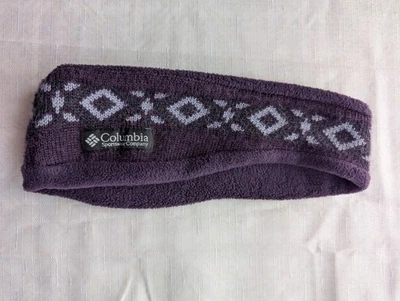 Columbia Purple Heat Agent Headring Ear Warmer Fleece Wool One Size Unisex  - Image 1 of 4