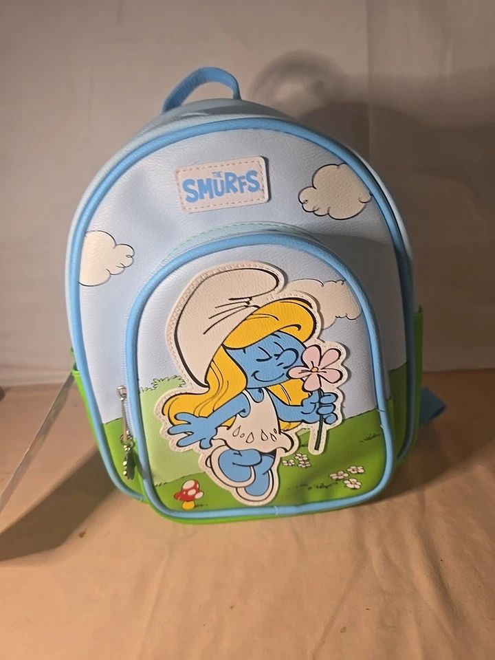 Smurfs Spring Is In The Air Smurfette Blue Mini Backpack Nickelodeon