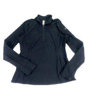 Pullover rápido ALO Alosoft 1/2 cremallera para mujer L negro elástico correr gimnasio yoga atletismo - Imagen 1 de 17