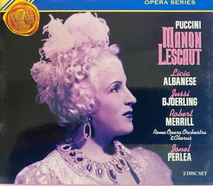 PUCCINI - Manon Lescaut -Albanese/Bjoerling/Perlea/Rome Opera 2 x CD RCA - Picture 1 of 2