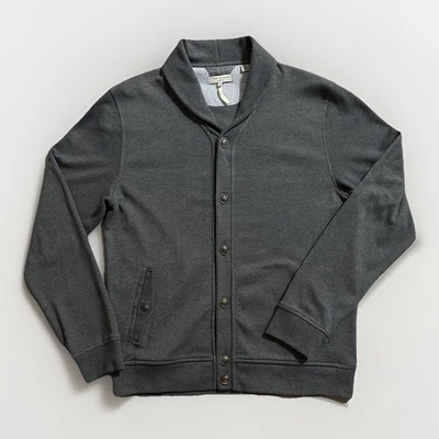 Cárdigan TED BAKER LONDON Hombres Cuello Chal Botón Gris XL Preppy Foto 1 de 4