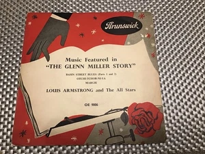 Louis Armstrong EP Music Featured In The Glenn Miller Story 7” Vinyl Record - Picture 1 of 5