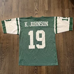New York Jets Keyshawn Johnson Jersey Size Large Mens Nike Green - Picture 1 of 8