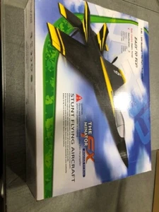 NIB The FX MINATOR RC Stunt Foam Aircraft FX620 Easy To Fly Black/yellow - Picture 1 of 3