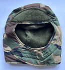 Military Cold Weather Insulated Helmet Liner Woodland Camouflaged 7 1/4 Used.