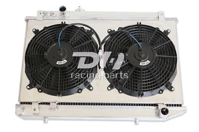 Radiador de 3 filas + cubierta + ventilador para 86-92 Toyota Supra/SOARER MZ20/21 MK3 MA70 3,0 L l6 Foto 1 de 4