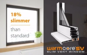 Warmcore Aluminum Windows 1000 x 1000 fixed frame £265 / 0.8 U Value - Picture 1 of 9