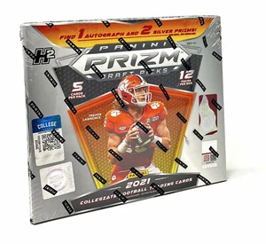 2021 Panini Prizm Collegiale Draft Picks Football Hobby Hybrid Box 1 Auto Nuovo! - Foto 1 di 7