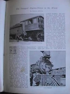 Youngest Train Engine Driver in World Hume Gibson Richards Rare Old Article 1899 - Bild 1 von 4