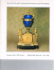 Sothebys - französische & kontinentale Möbel & Dekorationen - 7. April 1979 - Bild 1 von 1