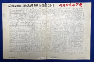 Original Marantz 2245 Receiver Foldout Schematic -- #2 - Picture 1 of 1