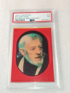 1983 Topps Star Wars Return Jedi Stickers #19 Ben Obi-Wan Red (PSA Nm 7) - Picture 1 of 2