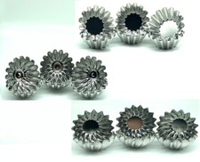 Forma muffin da forno 12/24 pz torte pasticcini forme lamiera bianca 95 mm