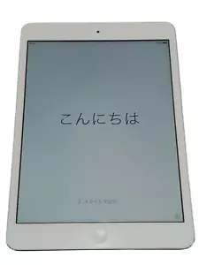 Apple A1432 iPad mini Wi-Fi 7.9in White+Silver iOS Tablet Reset good Working - Picture 1 of 5
