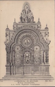 BEAUVAIS 60 Horloge par A.-L. Vérité CPA écrite à Mme Marie VIALA à Cannes 1917 - Imagen 1 de 2