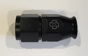 W575 -8AN / Straight Hose End / PTFE / Teflon Swivel 8 AN Fitting -8 BLACK # - Bild 1 von 4